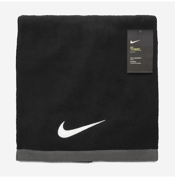 Полотенце Nike Fundamental Towel Medium Black/White 36x80см