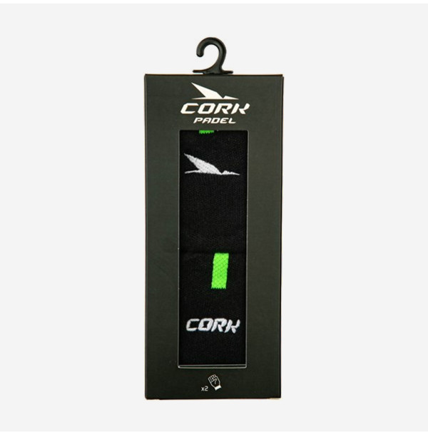 Напульсники для падела Cork Padel Sport Wristband Black/Green