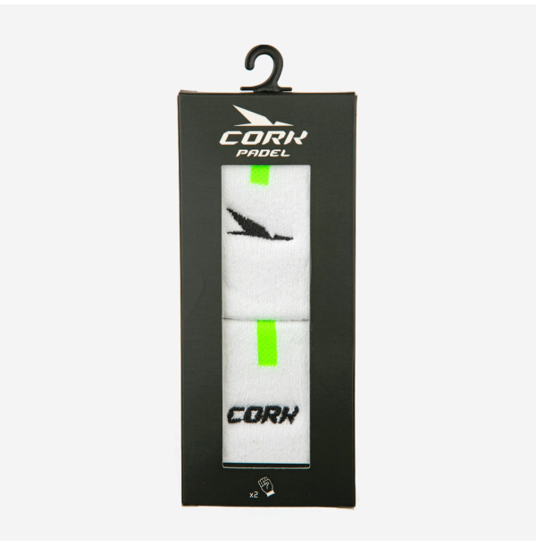 Напульсники для падела Cork Padel Sport Wristband White/Green