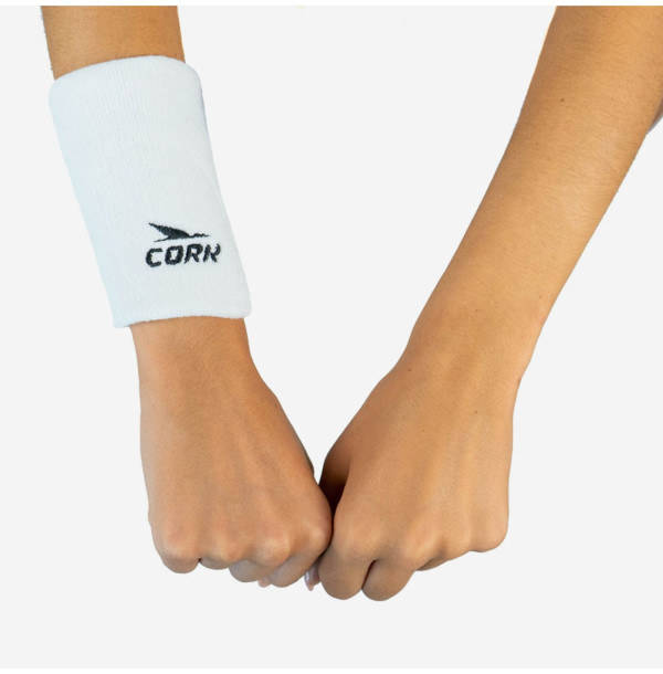 Напульсники для падела Cork Padel Wristband White
