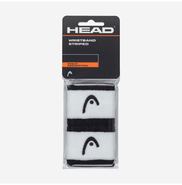 Напульсники Head Wristband striped 2.5 BKWH 285866
