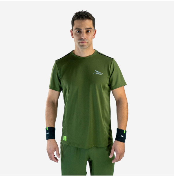 Футболка для падела Cork Padel T-shirt Green