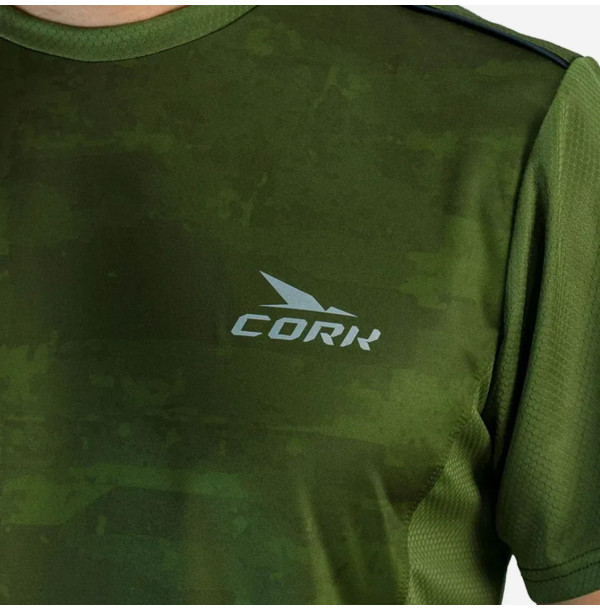 Футболка для падела Cork Padel T-shirt Print Green