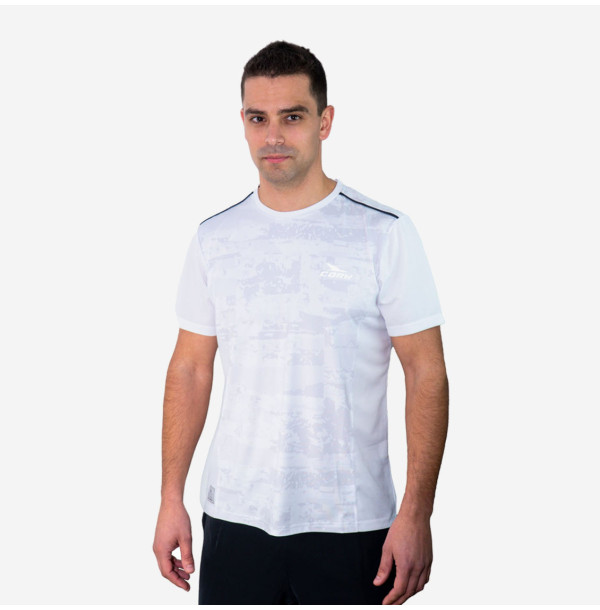 Футболка для падела Cork Padel T-shirt Print White