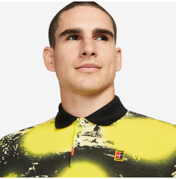 Теннисное поло Nike Heritage Slim Fit Printed Polo DV9048-731
