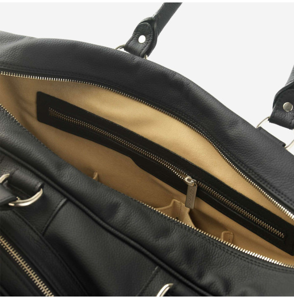 Сумка для падела Cork Padel Vintage leather Bag Black/Silver