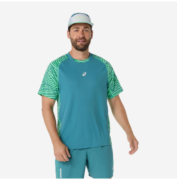 Теннисная футболка Asics Padel Court All Over Print 2041A385-300