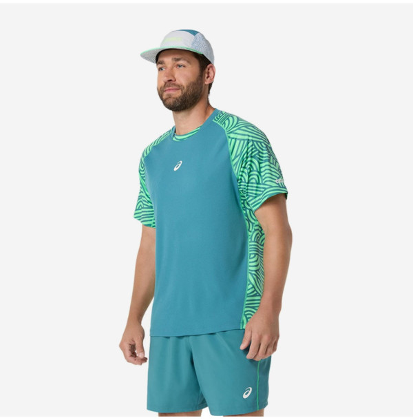 Теннисная футболка Asics Padel Court All Over Print 2041A385-300