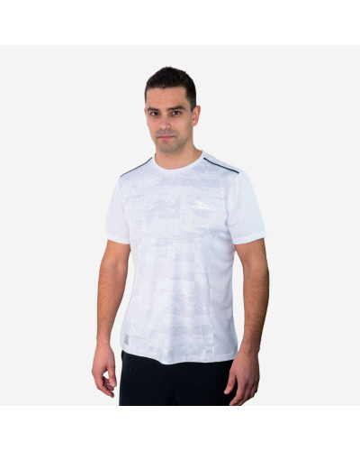Футболка для паделу Cork Padel T-shirt Print White
