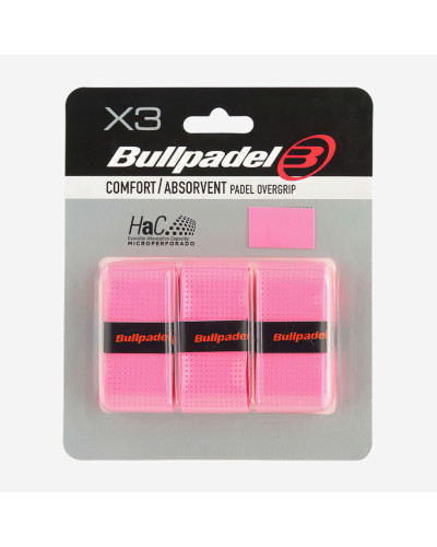 Намотки Bullpadel GB-1201 Comfort Absorvent 3psc Rosa Fluor