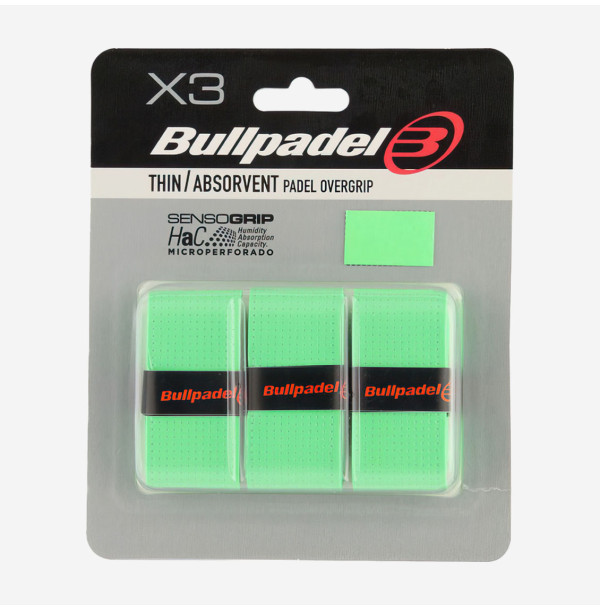 Намотки Bullpadel GB-1705 Thin Absorvent 3psc Verde