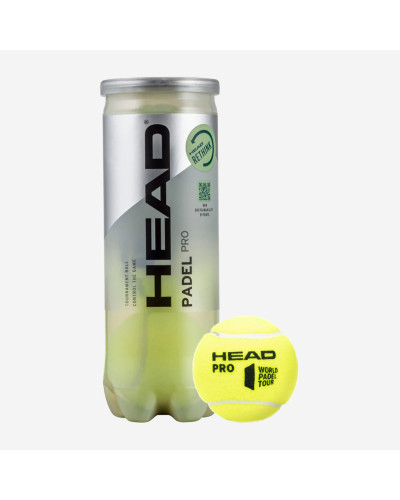 М'ячі для падл-тенісу Head Padel Pro 3ball