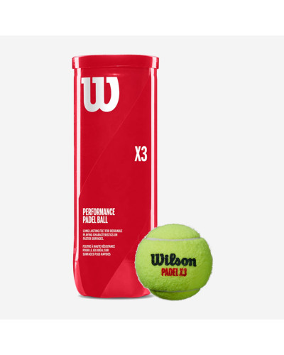 М'ячі для падл-тенісу Wilson X3 ​​Padel 3ball