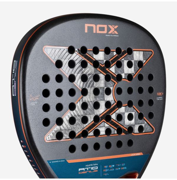 Ракетка для падела Nox AT10 Luxury Genius Attack 18K Alum 2025 by Agustin Tapia