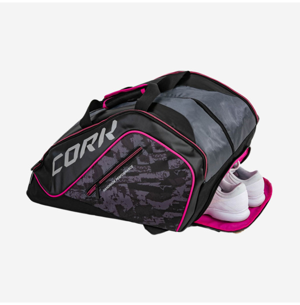 Сумка для падела Cork Padel Termobag de nylon Black/Fuchsia