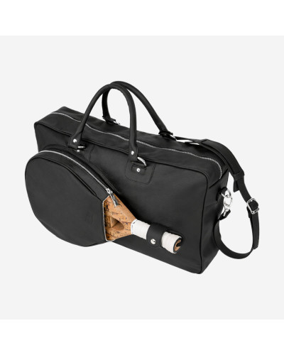 Сумка для паделу Cork Padel Vintage leather Bag Black/Silver