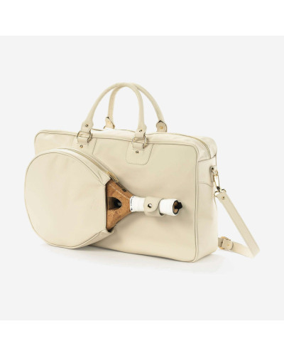 Сумка для паделу Cork Padel Vintage leather Bag White/Gold