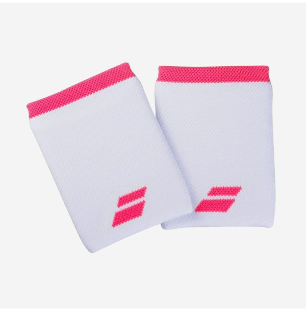 Напульсники Babolat Logo Jumbo Wristband White/Carrot 5US18262