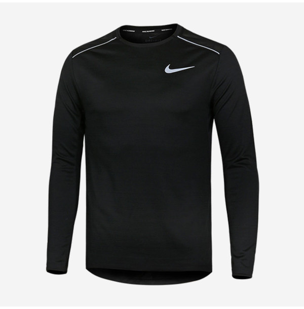 Теннисная футболка с длинным рукавом Nike Dri fit Miler Longsleeve AJ7568-010