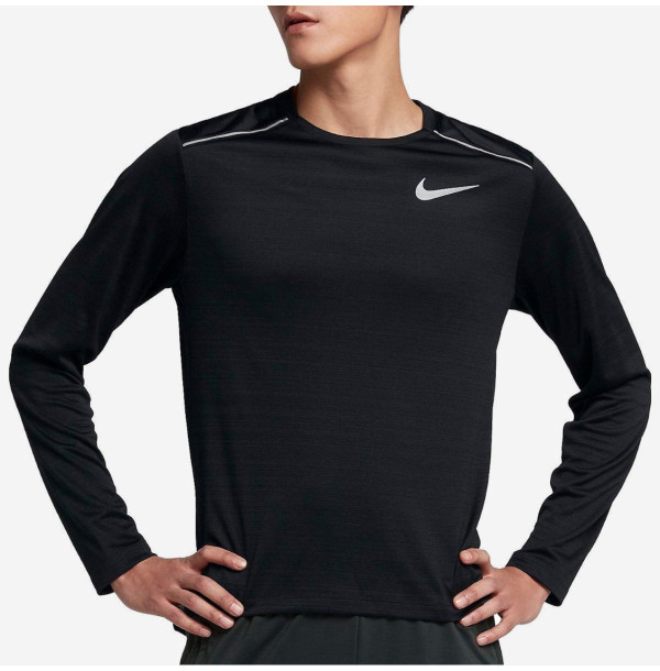 Теннисная футболка с длинным рукавом Nike Dri fit Miler Longsleeve AJ7568-010