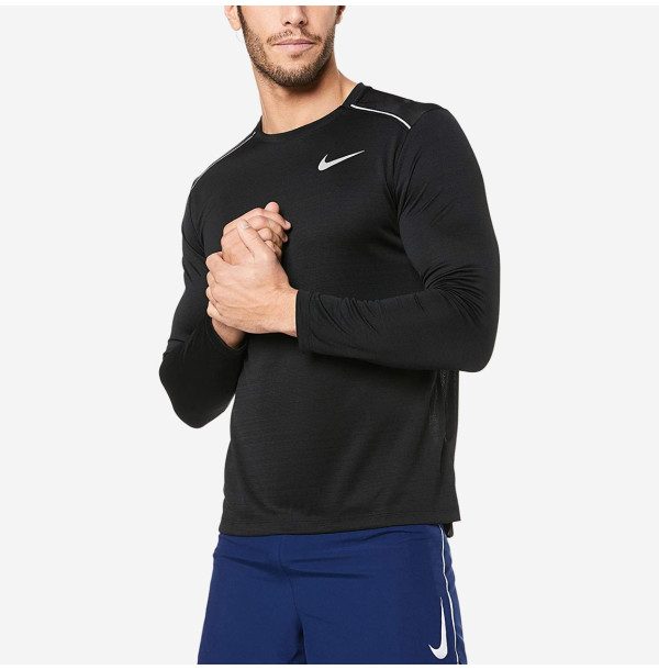 Теннисная футболка с длинным рукавом Nike Dri fit Miler Longsleeve AJ7568-010