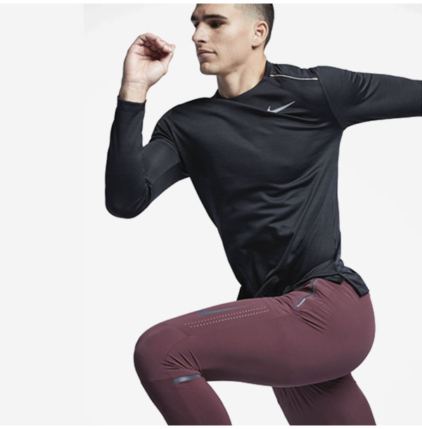 Теннисная футболка с длинным рукавом Nike Dri fit Miler Longsleeve AJ7568-010