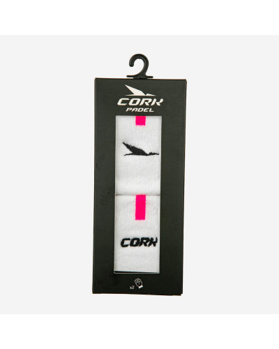 Напульсники для паделу Cork Padel Sport Wristband White/Pink