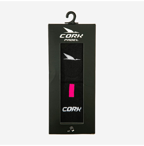 Напульсники для падела Cork Padel Sport Wristband Black/Pink