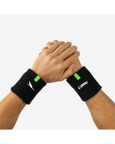 Напульсники для паделу Cork Padel Sport Wristband Black/Green