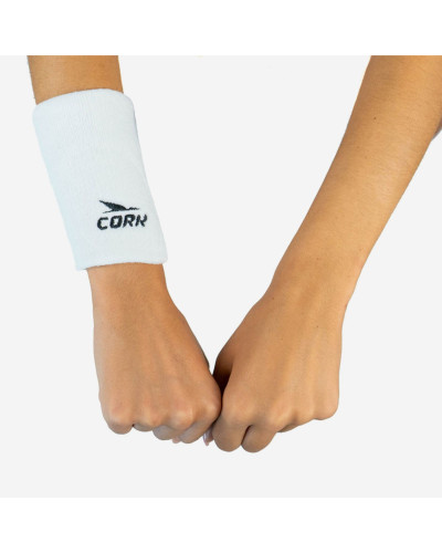 Напульсники для паделу Cork Padel Wristband White