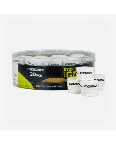 Намотки Cork Padel Overgips Box 30pcs White