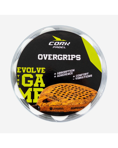 Намотки Cork Padel Overgips Box 30pcs White